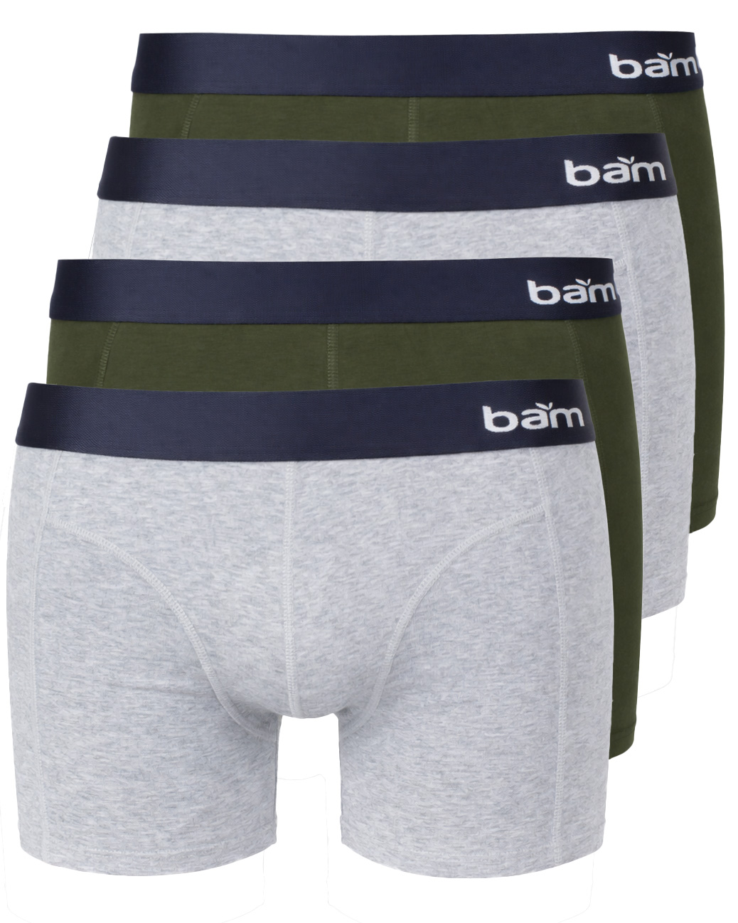 Apollo Bamboe boxershorts 4-pack grijs afbeelding